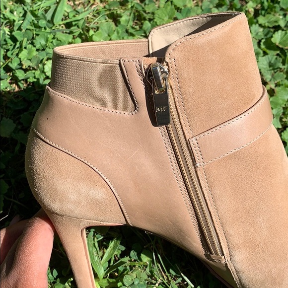 🦋 NWOT Marc Fisher Suede Peep-toe Bootie - 8.5 - Picture 6 of 8
